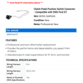 thumbnail image 2 of Clutch Pedal Position Switch Connector - Compatible with 2005 Ford GT, 2 of 2