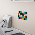 thumbnail image 5 of Yayeee Toggle Light Switch Wall Plate 2-Gang 4.56"x4.48" Decorative Outlet Cover, Blue Checkered Pattern, 5 of 7