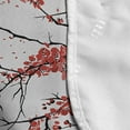 thumbnail image 4 of Nature Microwave Oven Cover, Illustration of Sakura Branches Windy April Weather in Japanese Painting Style Art, Water Resistant Organizer with Pockets Kitchen, 36" x 12", Coral Black, by Ambesonne, 4 of 4