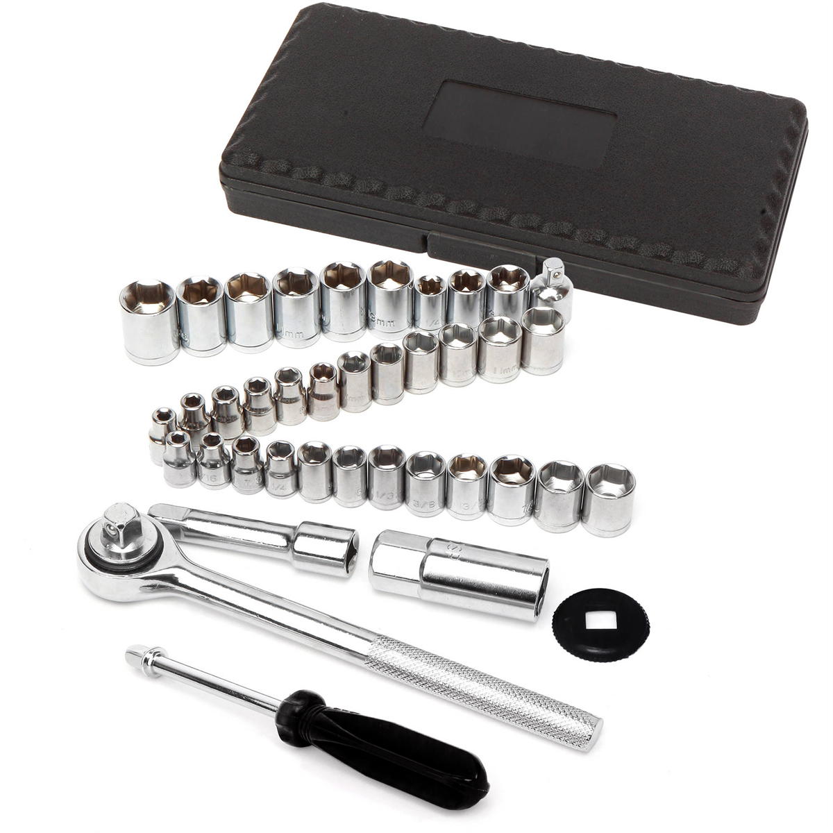 Performance Tool 40-Piece Socket Set, 1/4" & 3/8" Drive photo 1