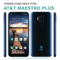 thumbnail image 2 of Value Pack + for Cricket Influence, AT&T Maestro Plus with Tempered Glass Hybrid Phone Case Magnet Mount Ready Grip Grids Kickstand Slim Shock Bumper Cover, 2 of 4