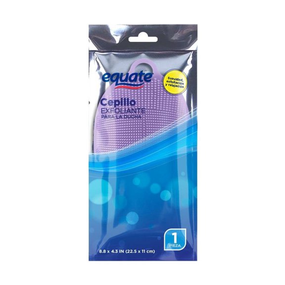 Cepillo exfoliante Equate para la ducha varios colores 1 pza