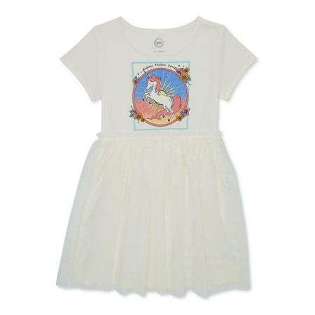 Wonder Nation Girl Unicorn Tutu Dress, Sizes 4-18 & Plus
