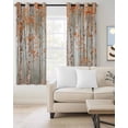 thumbnail image 3 of Blackout Curtains for Bedroom, Orange Grey Forest Room Darkening Window Drapes for Living Room, Grey Modern Art Oil Painting Thermal Insulated Grommet Curtains, 42x54 inch, 2 Panels, 3 of 9