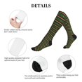 thumbnail image 5 of Sikiie Carnival Mardi Gras 1 Pairs Compression Socks for Men and Women 15-20 mmHg Running Support Socks, 5 of 7