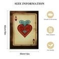 thumbnail image 2 of Nawypu Retro Playing Card Wall Art Queen And King Playing Cards Vintage Poker Playing Cards Canvas Red Heart Playing Card Wall Art Poker Artwork for Living Room Bedroom Bar Decor  No Frame, 2 of 5
