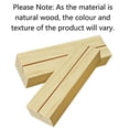 thumbnail image 4 of SEIWEI 10PCS Standing Card Table Wooden Holder Wooden Display Bases for Card Photo Sign Menu 4 Size Choice, 4 of 8