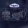thumbnail image 4 of MouldKing Ski Resort Santa Claus Elk trineo coche tren temporada de Navidad miniatura de bloques de construcción juguete niño niña DIY colección regalo, 4 of 5