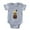 Heather Grey, variant on CafePress - Bird Feeder Bear - Cute Infant Baby Football Bodysuit