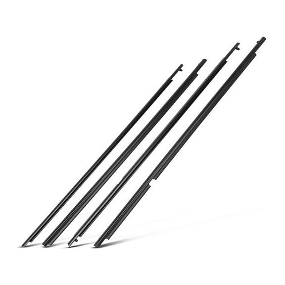 Door Window Belt Weatherstrip Kit 4 - Compatible with 2008 - 2010 Toyota Highlander Sport Utility 2009