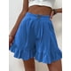 thumbnail image 1 of Pantalones cortos para mujer en verano, pantalones cortos casuales holgados de pierna ancha, pantalones cortos de cintura alta de verano para mujer, 1 of 6