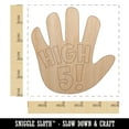 thumbnail image 2 of High 5 Hand Gesture Congrats Wood Shape Unfinished Piece Cutout Craft DIY Projects - 4.70 Inch Size - 1/8 Inch Thick, 2 of 7