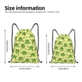 thumbnail image 2 of Xecao Funny Frogs Pattern Sports Drawstring Backpack - String Swim Gym Bag with Wet Proof Pocket for Women&Men-Medium, 2 of 6