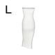 thumbnail image 1 of Vestido de tubo con cuello barco para mujer Vestido de verano sin mangas de color sólido, Blanco, L Inevent AP1097-03B, 1 of 7