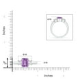 thumbnail image 4 of ANGARA Natural 2.2 Ct. Amethyst with Diamond Classic Ring in 14K White Gold for Women (Ring Size: 3.5), 4 of 9