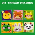 thumbnail image 5 of Qocolhg DIY Embroidery Doll Set, Cartoon Animal Sewing Craft Kit, Townscloud Felt Embroidery Stitching Arts & Crafts, Felt Animals Stickers Hands On Activities Sewing Supplies Poking Materials Kit, 5 of 5