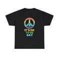 thumbnail image 3 of It's OK to Be Gay Pride Ally LGBT Pride Rainbow Lesbian Gay Plus Size Tops for Women, 3 of 8