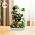 thumbnail image 7 of JoyMoreHome Lucky Clover Elder Figurine - Festive Standing Desk Charm for D茅cor, 7 of 7