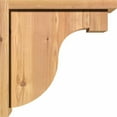 thumbnail image 3 of 7 1/2"W x 14"D x 14"H Del Monte Smooth Corbel w/Backplate, Western Red Cedar, 3 of 9
