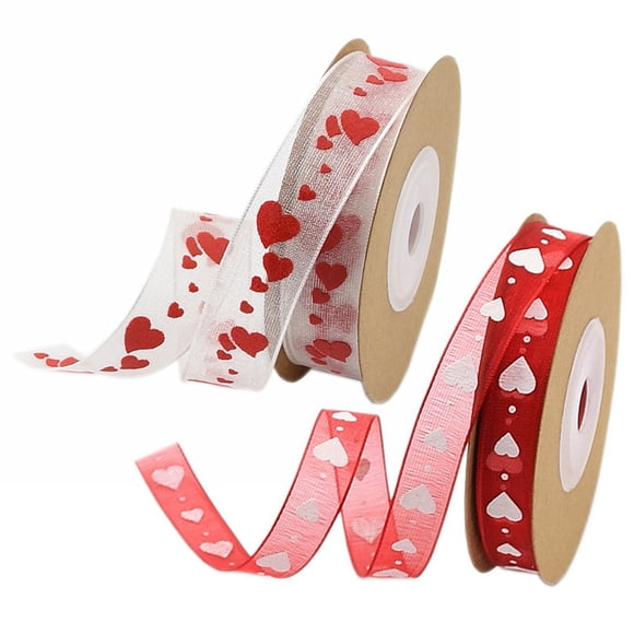 WORGEOUS 2 rollos de exquisitas cintas para manualidades que imprimen accesorios de bricolaje elegantes cintas para envolver