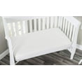 thumbnail image 3 of 100% Jersey Knit Cotton Fitted Crib Sheet, For Standard Crib and Toddler Mattresses Solid White, Soft & Breathable, for Boys and Girls, Size 28"x 52"x 9’’ Pack of 2, 3 of 4