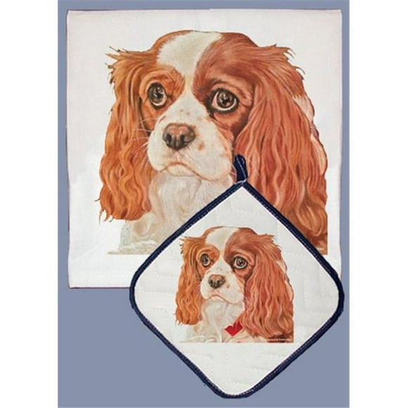 Pipsqueak Productions DP722 Cavalier Dish Towel And Pot Holder Set