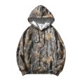 thumbnail image 6 of Havenx Camo Hoodie for Men Long Sleeve Maple Leaf Print Hoodies with Pockets Drawstring Hooded Sweatshirt Workout Outdoor Fishing Hunting Camping Fall Winter Pullover,Camel 2XL, 6 of 7