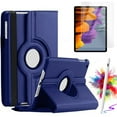 thumbnail image 1 of Rotating Case With Screen protector & Stylus Pen for Samsung Galaxy Tab S10 Lite/ S10 FE/ S9 FE 5G 10.9 Inch/Tab S9 11 Inch Case Tempered Glass Multi-Angle Protective Cover - Blue, 1 of 5