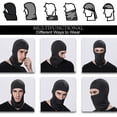 thumbnail image 4 of Paquete de 2 pañuelos para la cara para exteriores, Airsoft, máscara de esquí para motocicleta, pasamontañas para el sol, capucha táctica negra, cubierta para la cara, 4 of 5