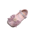thumbnail image 2 of hengsof Girls Sparkly Rhinestone Pearl Bow Flats Fashion Sequins Ballet Shoes Princess Party Comfort Dress Flat Shoes, 2 of 8