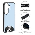 thumbnail image 2 of WIRESTER Shockproof Soft Rubber Cover Case for Samsung Galaxy S26 6.3" 2026, Animal Black White Shih Tzu Dog On Light Blue Background, 2 of 5