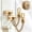Gold-2PC, variant on Silver Door Chain Security Latch Guard, Spring Press Anti-Theft Door Lock Chain, Heavy Metal Door Safety Chain for Bedroom, Rental House, Hotel Room Doors