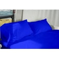 thumbnail image 3 of RV Short Queen 60" X 75" Sheet Set 400 Thread-Count 100% Egyptian Cotton 6-Inch Deep Pockets - Made for RV - Royal Blue Color, 3 of 7