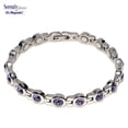 thumbnail image 1 of Serenity2000 Swarovski Magnetic Bracelet - Amethyst - NEW, 1 of 1