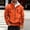 #301-Orange, variant on Ceisia Warm Windproof Men's Loose Fit Stand-Collar Fleece Jacket with Multi-Pockets Gift