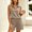Khaki women's 2 piece shorts set a1, variant on Cagogo Women's 2 Piece Shorts Set Casual Sleeveless Collared Top Solid Summer Outfits Loose Fit Matching Lounge Sets Travel Clothes Cruise, Beige S