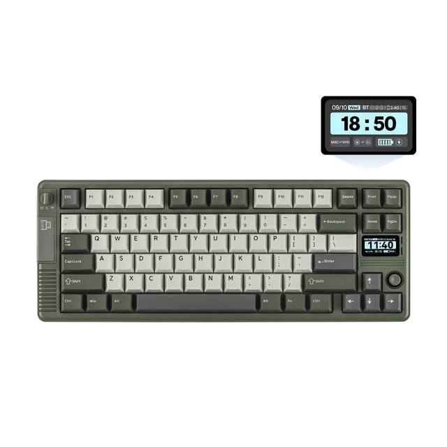 Teclado mecánico inalámbrico EPOMAKER RT85 con joystick y pantalla