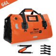 thumbnail image 1 of Tignapoo 66L Waterproof Motorcycle Tail Bag with Reflective Strips, Durable PVC Material, Multi-Use Travel Pack for Bikes, Cars, and Outdoor Adventures, Orange, 1 of 7