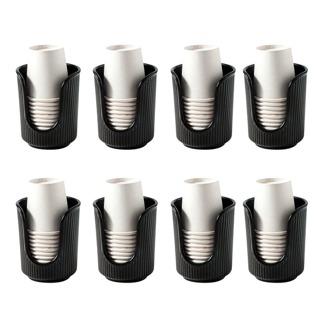 Dispensador de Vasos para Baño, Portavasos de Papel de Plástico, Estante de Almacenamiento de Vasos de Desechables, Cocina y Baño