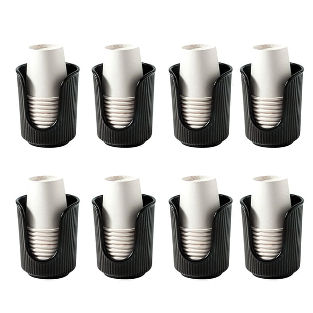 Dispensador de Vasos para Baño, Portavasos de Papel de Plástico, Estante de Almacenamiento de Vasos de Desechables, Cocina y Baño