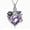 Type-A-Purple, variant on Rose Flower Heart Urn Necklaces for Ashes Cremation Jewelry for Ashes Crystal Heart Ashes Pendant Necklaces for Women Men Memorial Keepsake Jewelry Gift