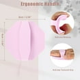 thumbnail image 3 of NOMADIC NOOK Shower Silicone Body Scrubber 3 Pcs Pink, 3 of 7