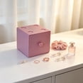thumbnail image 7 of Desktop Storage Box with Drawer - Macaron Building Block Organizer for Cosmetics, Jewelry, Small Items | Space Saving Desk Accessory Organizer for Home, Vanity Tabletop | Plastic Storage Container, 7 of 7