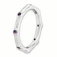 thumbnail image 3 of Bague en Argent Sterling Stackable Expressions Améthyste Taille 8, 3 of 3