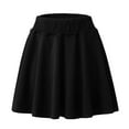 thumbnail image 3 of SMihono Robe d'Été Grande Taille pour Femmes 2023 Décontractée Aguichant Mode Été Mini Extensible Taille Évasée Plissée Jupe Patineuse, 3 of 3