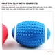 thumbnail image 3 of Pelota chirriante para perros, juguete interactivo para perros pequeños, pelota de rugby, juguete para masticar para cachorros, 3 of 7