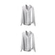 thumbnail image 2 of Qarigey Camisa de mujer Color sólido Primavera Trabajo Oficina Escuela Negocios Fecha Casual Ropa de calle suelta Tops para mujer Damas XXL XXL 2piezas, 2 of 6