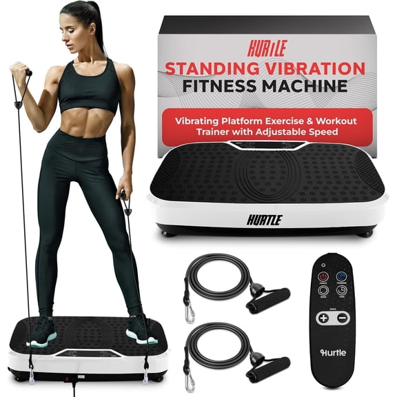 Hurtle HURVBTR36 Vibration Plate Machine for Home Body Exercise Workout Training