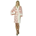thumbnail image 2 of Bimba Robe Courte en Satin pour Femmes Ceinture en Velours Robe de Demoiselle d'Honneur, 2 of 8