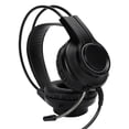 thumbnail image 4 of Auriculares con micrófono con cable, auriculares para juegos, auriculares montados en la cabeza, suministros de escritorio 7,1, USB único H200 (negro), 4 of 5